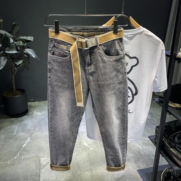 men's jeans classic korean advanced stretch gray hip hop 2021 style business fashion denim slim fit jean trousers male brand pants, Blue
men's jeans classic korean advanced stretch gray hip hop 2021 style business fashion denim slim fit jean trousers male brand pants, Blue