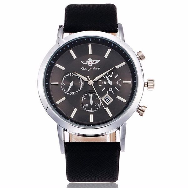 wristwatches men business watch with calendar luxury casual leather strap quartz relogio masculino, Slivery;brown
wristwatches men business watch with calendar luxury casual leather strap quartz relogio masculino, Slivery;brown