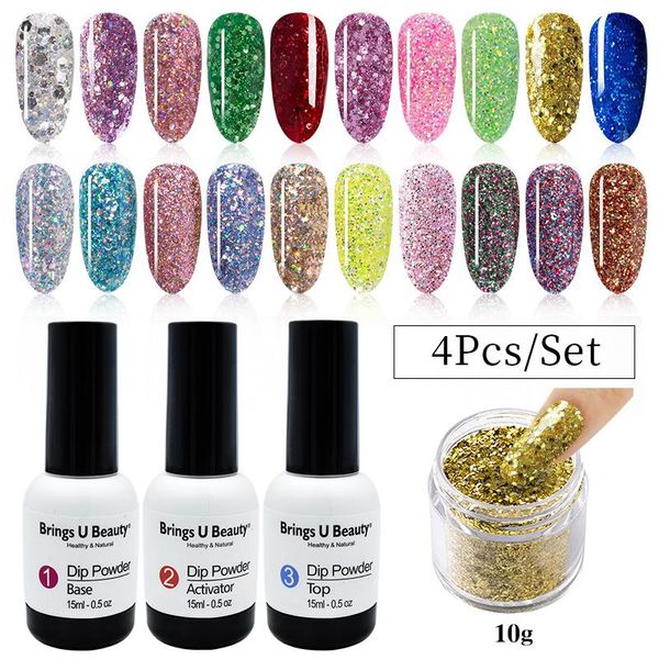 nail gel 4 in 1 dipping powder tool kits set 10g shine glitter dip 15ml base coat activator natural dry long lasting, Red;pink
nail gel 4 in 1 dipping powder tool kits set 10g shine glitter dip 15ml base coat activator natural dry long lasting, Red;pink