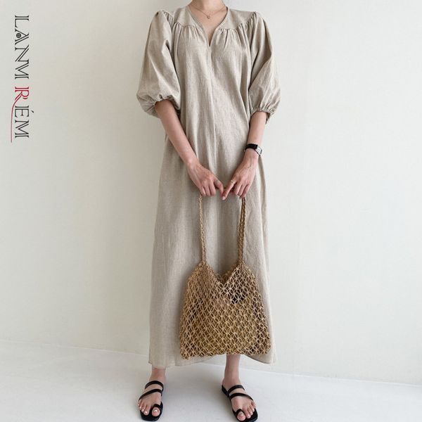womenbig size khaki long dress v- neck half lantern sleeve loose fit fashion tide spring summer 2e1428 210507, Black;gray
womenbig size khaki long dress v- neck half lantern sleeve loose fit fashion tide spring summer 2e1428 210507, Black;gray