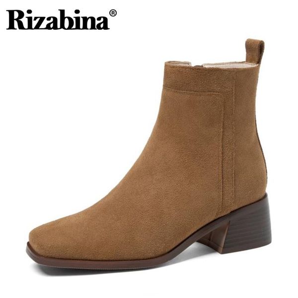 boots rizabina flock women ankle thick heel square toe zipper shoes warm winter concise fashion footwear size 34-39, Black
boots rizabina flock women ankle thick heel square toe zipper shoes warm winter concise fashion footwear size 34-39, Black