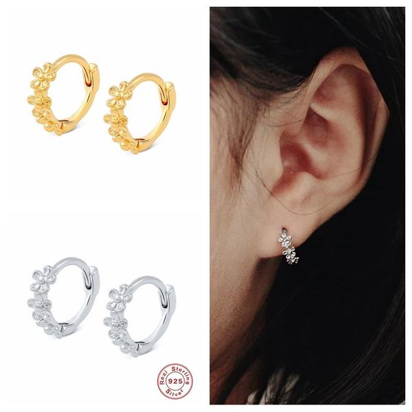 hoop & huggie gs 925 sterling silver cute small flowers earrings mini circle for women girls party fine jewelry gifts, Golden;silver
hoop & huggie gs 925 sterling silver cute small flowers earrings mini circle for women girls party fine jewelry gifts, Golden;silver