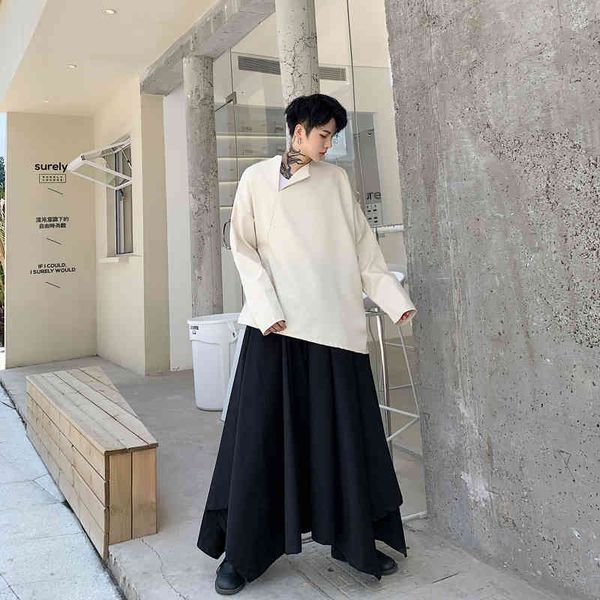 men with long sleeves asymmetrical loose casual pullover japanese male shirt streetwear hip hop couple shirts stage show costumes 4uui, White;black
men with long sleeves asymmetrical loose casual pullover japanese male shirt streetwear hip hop couple shirts stage show costumes 4uui, White;black