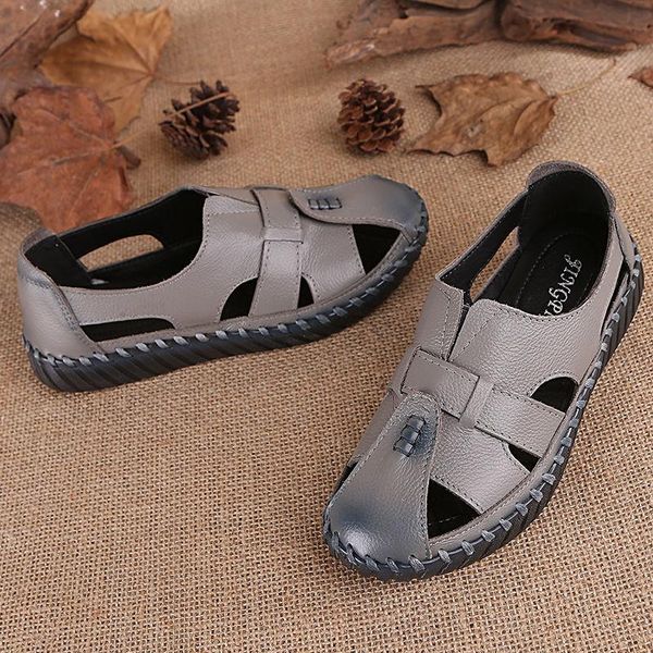 sandals big size 42 43 hollow closed toe for women soft genuine leather vintage shoes ladie summer casual beach platform, Black
sandals big size 42 43 hollow closed toe for women soft genuine leather vintage shoes ladie summer casual beach platform, Black