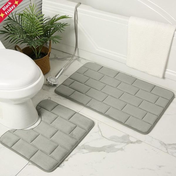 coral fleece bath mat non-slip grey toilet mats set water absorbent bathroom rugs brick 3d door entrance floor carpet 50x80cm
coral fleece bath mat non-slip grey toilet mats set water absorbent bathroom rugs brick 3d door entrance floor carpet 50x80cm