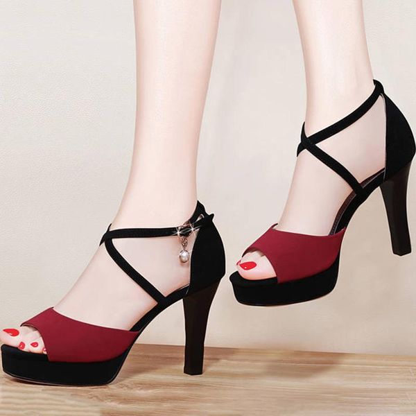 dress shoes female cross summer ladies buckle strap platform pumps party footwear 2021 women high heels sandals peep toe fashion, Black
dress shoes female cross summer ladies buckle strap platform pumps party footwear 2021 women high heels sandals peep toe fashion, Black