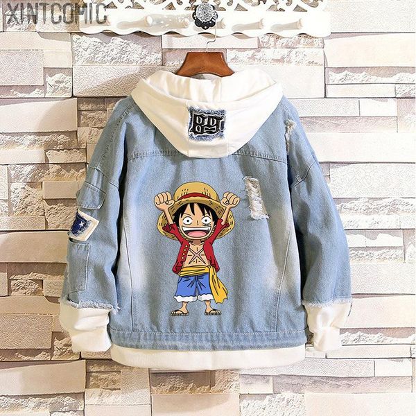 men's hoodies & sweatshirts anime monkey d luffy denim jacket autumn and winter jeans men women streetwear coat fake two casual sweatsh, Black
men's hoodies & sweatshirts anime monkey d luffy denim jacket autumn and winter jeans men women streetwear coat fake two casual sweatsh, Black