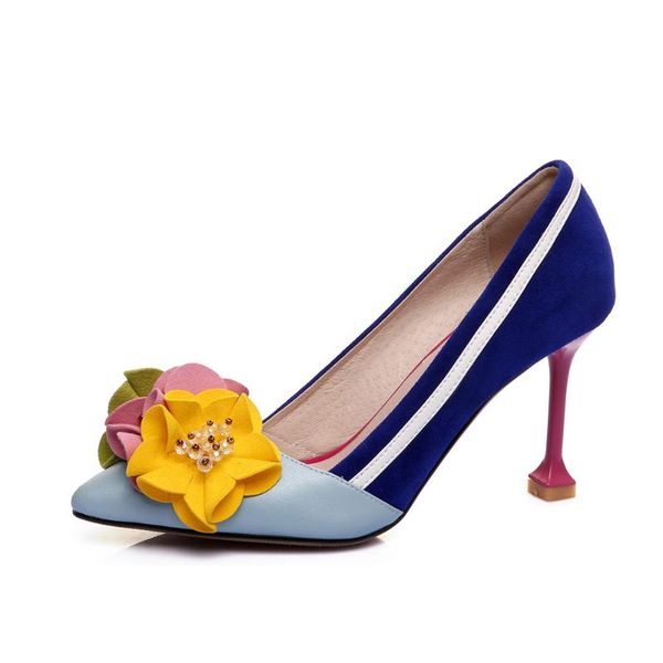 women pumps genuine leather original design thin high heels shallow 3d flowers luxury pointed toe shoes dress, Black
women pumps genuine leather original design thin high heels shallow 3d flowers luxury pointed toe shoes dress, Black