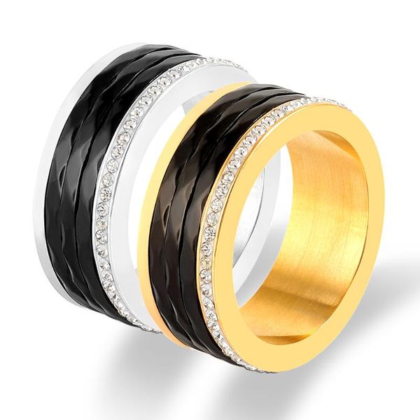 wedding rings women party gift stainless steel engagement ring ceramics trendy shinning crystal casual sporty, Slivery;golden
wedding rings women party gift stainless steel engagement ring ceramics trendy shinning crystal casual sporty, Slivery;golden
