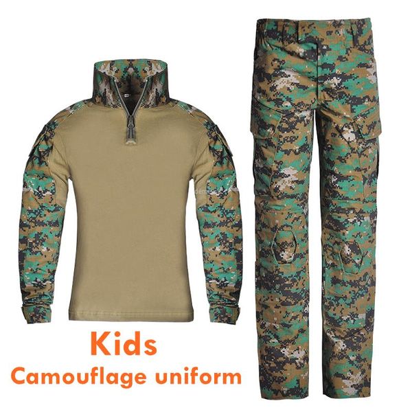 boys girl army camouflage uniform long sleeve tactical training suits multi pocket kids military paintball scouting costumes set hunting set, Camo
boys girl army camouflage uniform long sleeve tactical training suits multi pocket kids military paintball scouting costumes set hunting set, Camo