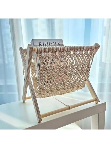 nordic cotton woven storage basket boho macrame folding magazine rack book shelf other home decor
nordic cotton woven storage basket boho macrame folding magazine rack book shelf other home decor