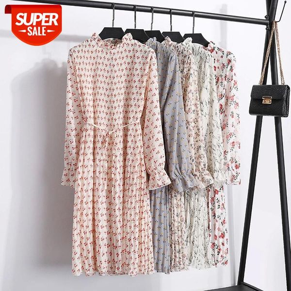 autumn winter sweet floral dress women 2020 new ruffled collar full sleeve pleated dress female office lady #zj0m, White;black
autumn winter sweet floral dress women 2020 new ruffled collar full sleeve pleated dress female office lady #zj0m, White;black