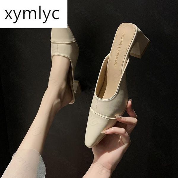 slippers fashion women square heels mules shoes slides zapatillas mujer casa ladies sandals flip flop, Black
slippers fashion women square heels mules shoes slides zapatillas mujer casa ladies sandals flip flop, Black
