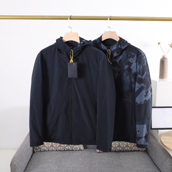 men's and women's fashion double-sided windbreak jacket with hoodie on one side in solid color beige street styl jackets, Black;brown
men's and women's fashion double-sided windbreak jacket with hoodie on one side in solid color beige street styl jackets, Black;brown