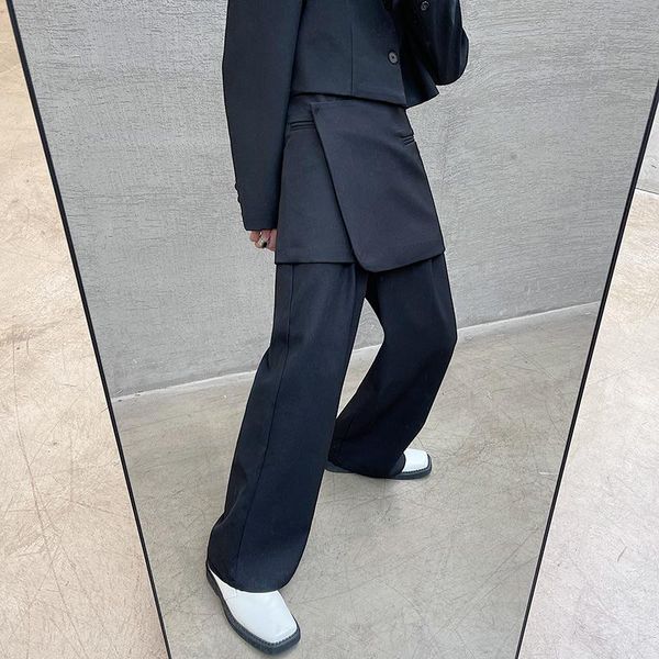 men's suits & blazers male harajuku korean streetwear trendy fashion casual suit pants trousers men 2 pieces sets removable skirt pant, White;black
men's suits & blazers male harajuku korean streetwear trendy fashion casual suit pants trousers men 2 pieces sets removable skirt pant, White;black