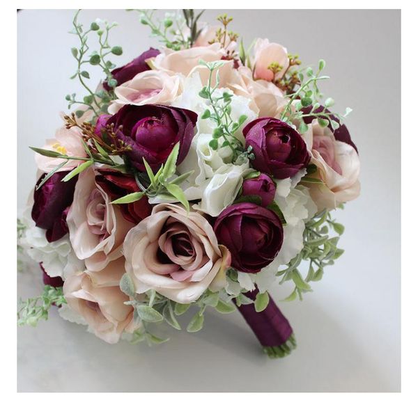 wedding flowers bouquet marriage accessories silk roses bouquets for bridesmaids decoration
wedding flowers bouquet marriage accessories silk roses bouquets for bridesmaids decoration