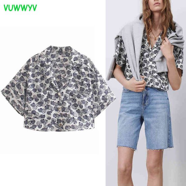 vuwwyv white retro print cropped shirt women summer casual pockets button up shirts woman short sleeve streetwear 210430
vuwwyv white retro print cropped shirt women summer casual pockets button up shirts woman short sleeve streetwear 210430