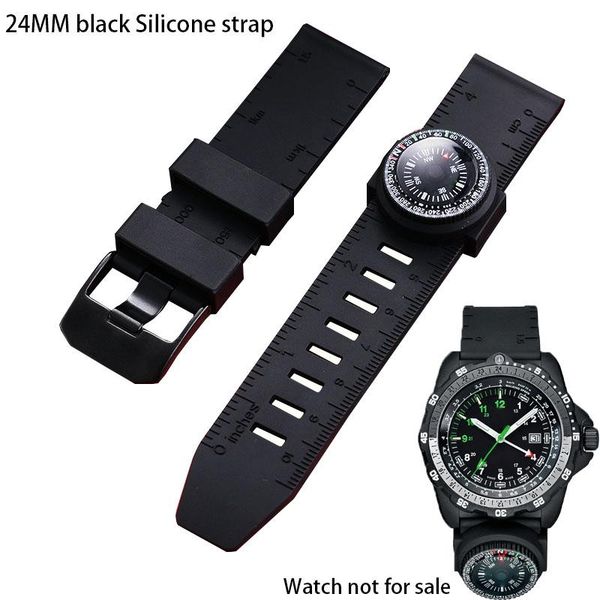 watch bands 24mm black silicone rubber strap for military bracelet 8831 with compass diving outdoor sports, Black;brown
watch bands 24mm black silicone rubber strap for military bracelet 8831 with compass diving outdoor sports, Black;brown
