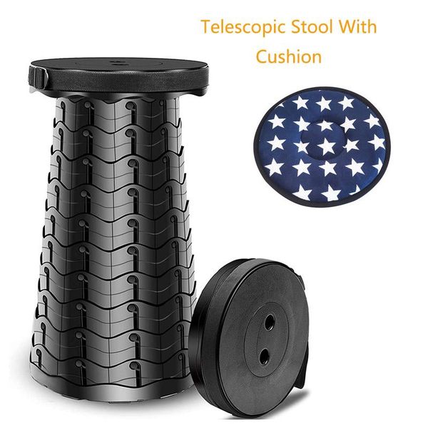 camp furniture retractable folding stool for camping fishing height adjustable-portable plastic collapsible telescoping seat with cushion
camp furniture retractable folding stool for camping fishing height adjustable-portable plastic collapsible telescoping seat with cushion