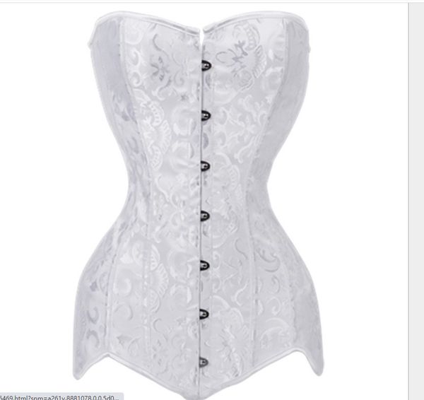 plus size corset double 26 steel boned corset overbust long torso bustiers waist trainer corsets shapewear cincher corselet1, Black;white
plus size corset double 26 steel boned corset overbust long torso bustiers waist trainer corsets shapewear cincher corselet1, Black;white