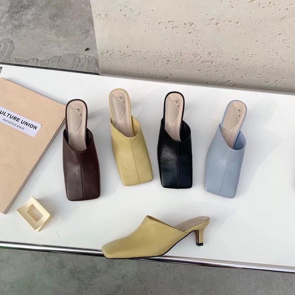 fashion women sandals slippers square toe thin high heels slip on mules shoes blue/yellow/black/brown sandals slippers size 39 210513
fashion women sandals slippers square toe thin high heels slip on mules shoes blue/yellow/black/brown sandals slippers size 39 210513