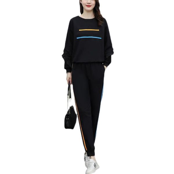 women's two piece pants plus size women black tracksuit o neck loose sweatshirt and fashion stripe slim sets matching set outfits, White
women's two piece pants plus size women black tracksuit o neck loose sweatshirt and fashion stripe slim sets matching set outfits, White