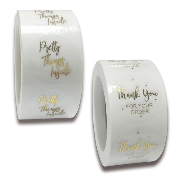 gift wrap 500pcs/roll gold foil thank you stickers for small business 1inch cards envelope sealing label wedding pretty
gift wrap 500pcs/roll gold foil thank you stickers for small business 1inch cards envelope sealing label wedding pretty