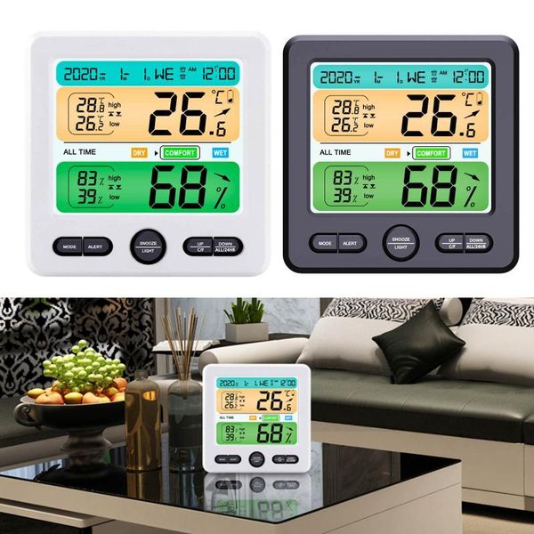 wall clocks digital clock wall-mounted humidity lcd color weather station + outdoor remote sensor
wall clocks digital clock wall-mounted humidity lcd color weather station + outdoor remote sensor