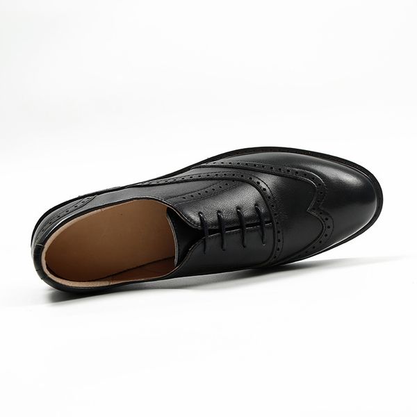 dress shoes oxfords women calfskin genuine leather wingtip lace-up closure ladies brogue flat derby retro brock women's i2gs, Black
dress shoes oxfords women calfskin genuine leather wingtip lace-up closure ladies brogue flat derby retro brock women's i2gs, Black