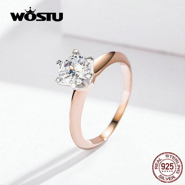 cluster rings wostu style rose gold dazzling crystal ring 100% 925 sterling silver fashion zircon for women jewelry fir525, Golden;silver
cluster rings wostu style rose gold dazzling crystal ring 100% 925 sterling silver fashion zircon for women jewelry fir525, Golden;silver