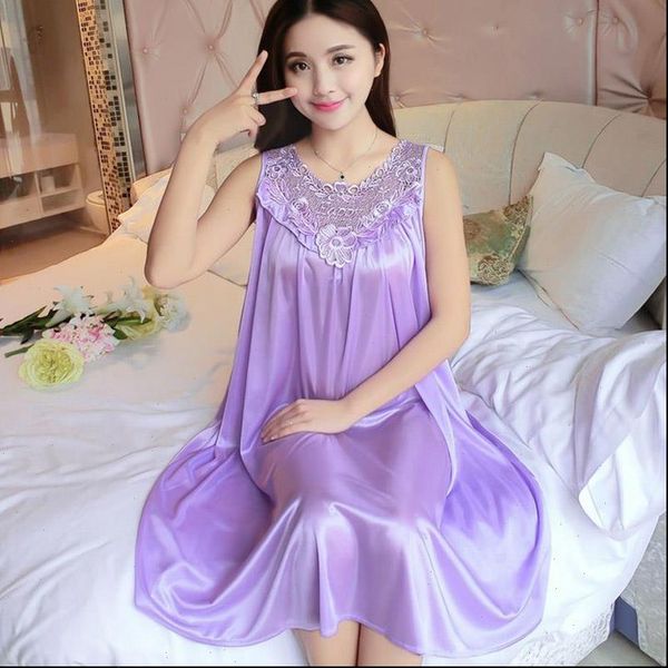 lace patchwork ice silk satin women sleepwear night dress smooth nightwear summer sleeveless nightgown vestidos, Black;red
lace patchwork ice silk satin women sleepwear night dress smooth nightwear summer sleeveless nightgown vestidos, Black;red