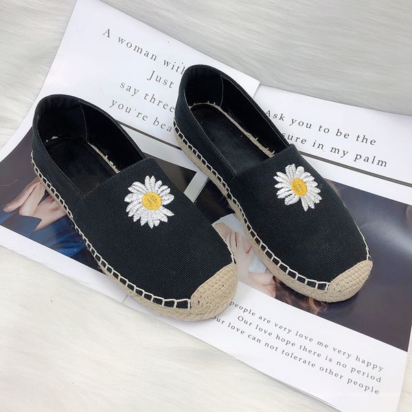 2021 daisy fisherman shoes, trendy linen fashion soft sole flat bottom, women's breathable cloth style, Black
2021 daisy fisherman shoes, trendy linen fashion soft sole flat bottom, women's breathable cloth style, Black