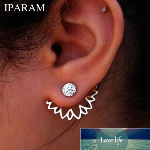 iparam lotus crystal jacket flower stud earrings for women fashionjewelry double sided gold silver plated earrings, Golden;silver
iparam lotus crystal jacket flower stud earrings for women fashionjewelry double sided gold silver plated earrings, Golden;silver