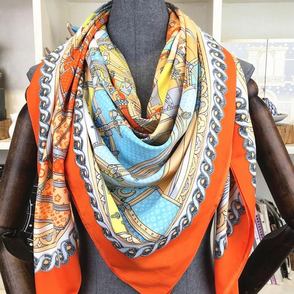 scarves 100% twill silk scarf women large shawls stoles cartoon printing square echarpes foulards femme wraps bandana 130*130cm, Blue;gray
scarves 100% twill silk scarf women large shawls stoles cartoon printing square echarpes foulards femme wraps bandana 130*130cm, Blue;gray