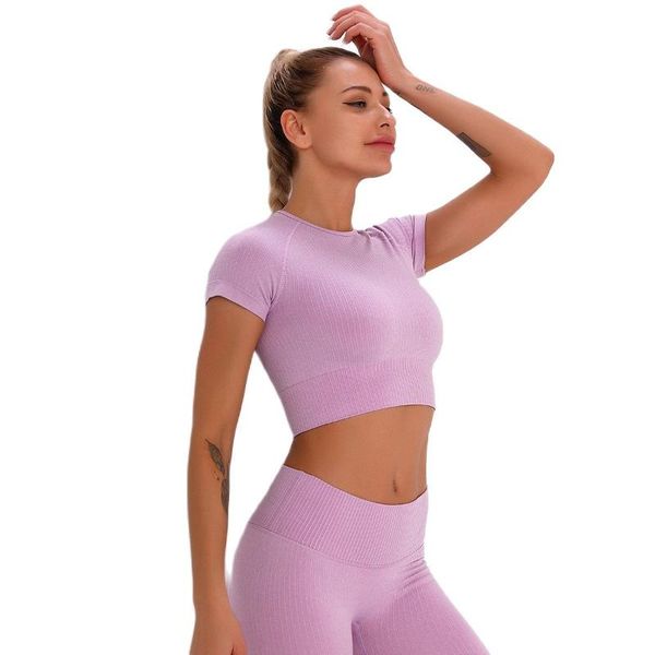 yoga outfit seamless shirt women solid color vital fitness short sleeve crop workout gym clothes sportswear running t-shirts
yoga outfit seamless shirt women solid color vital fitness short sleeve crop workout gym clothes sportswear running t-shirts