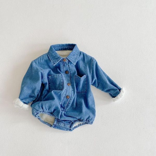 jumpsuits baby boy long-sleeve denim overalls autumn jeans rompers infant girl cotton thickend warm velvet clothes boys romper1, Blue
jumpsuits baby boy long-sleeve denim overalls autumn jeans rompers infant girl cotton thickend warm velvet clothes boys romper1, Blue