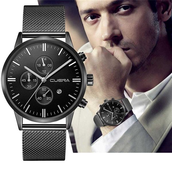 wristwatches cuena men's fashion business date mesh strap stainless steel watch gifts quartz casual relogio masculino, Slivery;brown
wristwatches cuena men's fashion business date mesh strap stainless steel watch gifts quartz casual relogio masculino, Slivery;brown