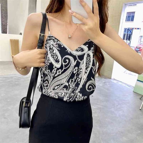 casual v-neck vintage print satin woman camis tank render chiffon sleeveless ole halter 210507, White
casual v-neck vintage print satin woman camis tank render chiffon sleeveless ole halter 210507, White