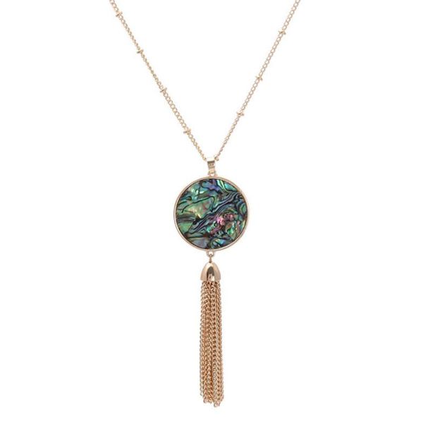 pendant necklaces fysl light yellow gold color round shell link chain necklace with tassels bohemian style jewelry, Silver
pendant necklaces fysl light yellow gold color round shell link chain necklace with tassels bohemian style jewelry, Silver