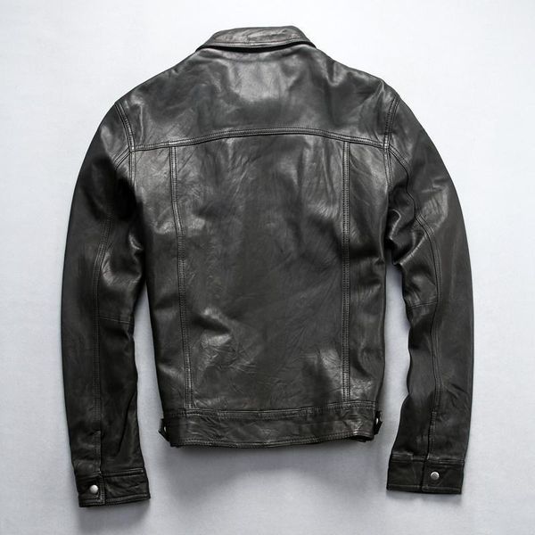leather genuine men lapel sheep calf jacket business casual men's motorcycle & faux, Black
leather genuine men lapel sheep calf jacket business casual men's motorcycle & faux, Black