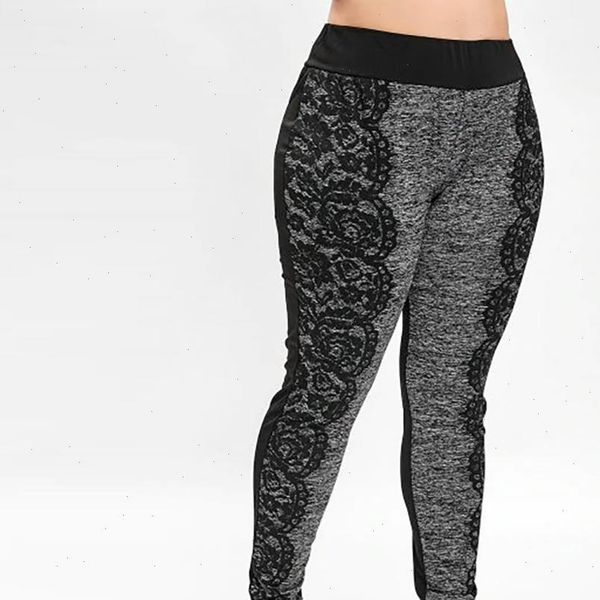womens legging 1pc women pants leggings fitness feminina plus size elastic high lace splice waist casual fdh, Black
womens legging 1pc women pants leggings fitness feminina plus size elastic high lace splice waist casual fdh, Black