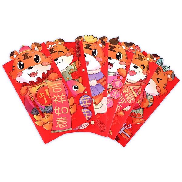 gift wrap 6pcs 2022 year of the tiger red envelope traditional chinese spring festival hongbao for lucky money
gift wrap 6pcs 2022 year of the tiger red envelope traditional chinese spring festival hongbao for lucky money