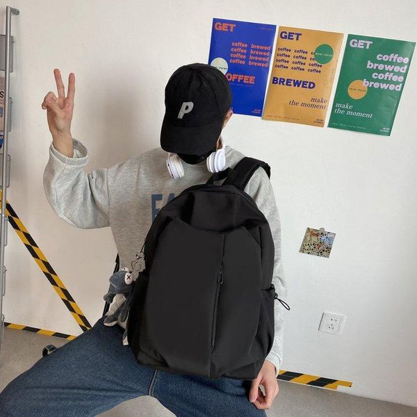 backpack men leisure fashion trend high school junior student schoolbag korean version male college harajuku
backpack men leisure fashion trend high school junior student schoolbag korean version male college harajuku