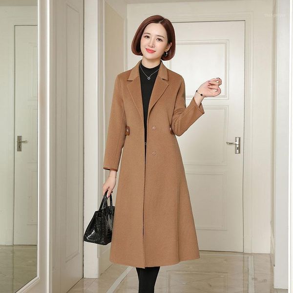 women's wool & blends hengyuanxiang tweed coat middle long 2021 autumn and winter korean slim versatile woolen, Black
women's wool & blends hengyuanxiang tweed coat middle long 2021 autumn and winter korean slim versatile woolen, Black