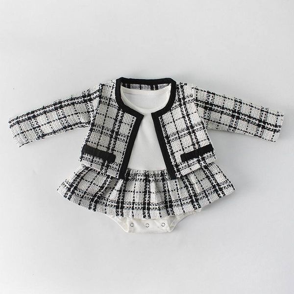 clothing sets spring autumn baby girl gentlewomen black white plaid coat+long sleeve romper outfits kids 0-2t e86005 tsxs
clothing sets spring autumn baby girl gentlewomen black white plaid coat+long sleeve romper outfits kids 0-2t e86005 tsxs