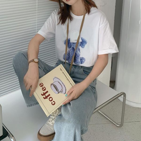 women's t-shirt 2021 summer short-sleeved street cute emo korean fashion clothes graphics e gril couple, White
women's t-shirt 2021 summer short-sleeved street cute emo korean fashion clothes graphics e gril couple, White