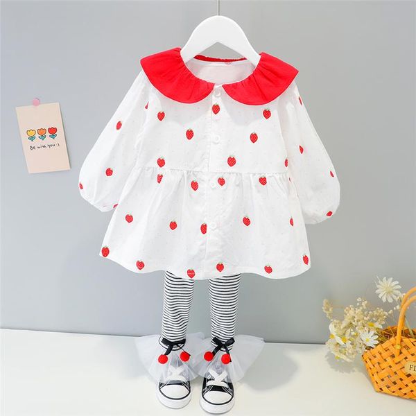 baby girls clothing sets spring kids clothes strawberry stripe pants toddler infant children vacation costume, White
baby girls clothing sets spring kids clothes strawberry stripe pants toddler infant children vacation costume, White