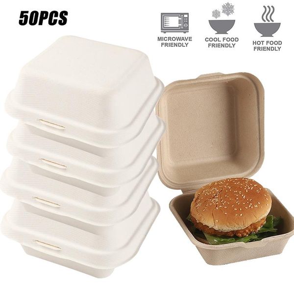 disposable take out containers 50pcs set degradable hamburger box bowls pulp cake boxes lunch tray takeaway packing
disposable take out containers 50pcs set degradable hamburger box bowls pulp cake boxes lunch tray takeaway packing