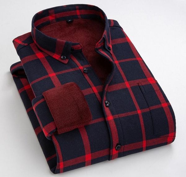 men's casual shirts autumn and winter flannel warm red plaid shirt long-sleeved cotton, White;black
men's casual shirts autumn and winter flannel warm red plaid shirt long-sleeved cotton, White;black