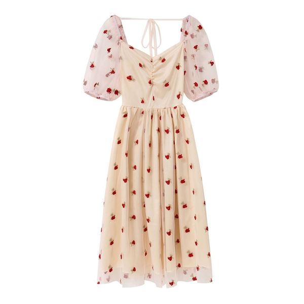 pink slash neck floral mesh midi embroidery dress short sleeve summer d1670 210514, Black;gray
pink slash neck floral mesh midi embroidery dress short sleeve summer d1670 210514, Black;gray